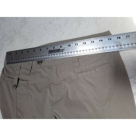 Royal Robbins Womens Straight Pants Extended Tab Button Stretch Mid-Rise 8 Gray - Picture 6 of 7